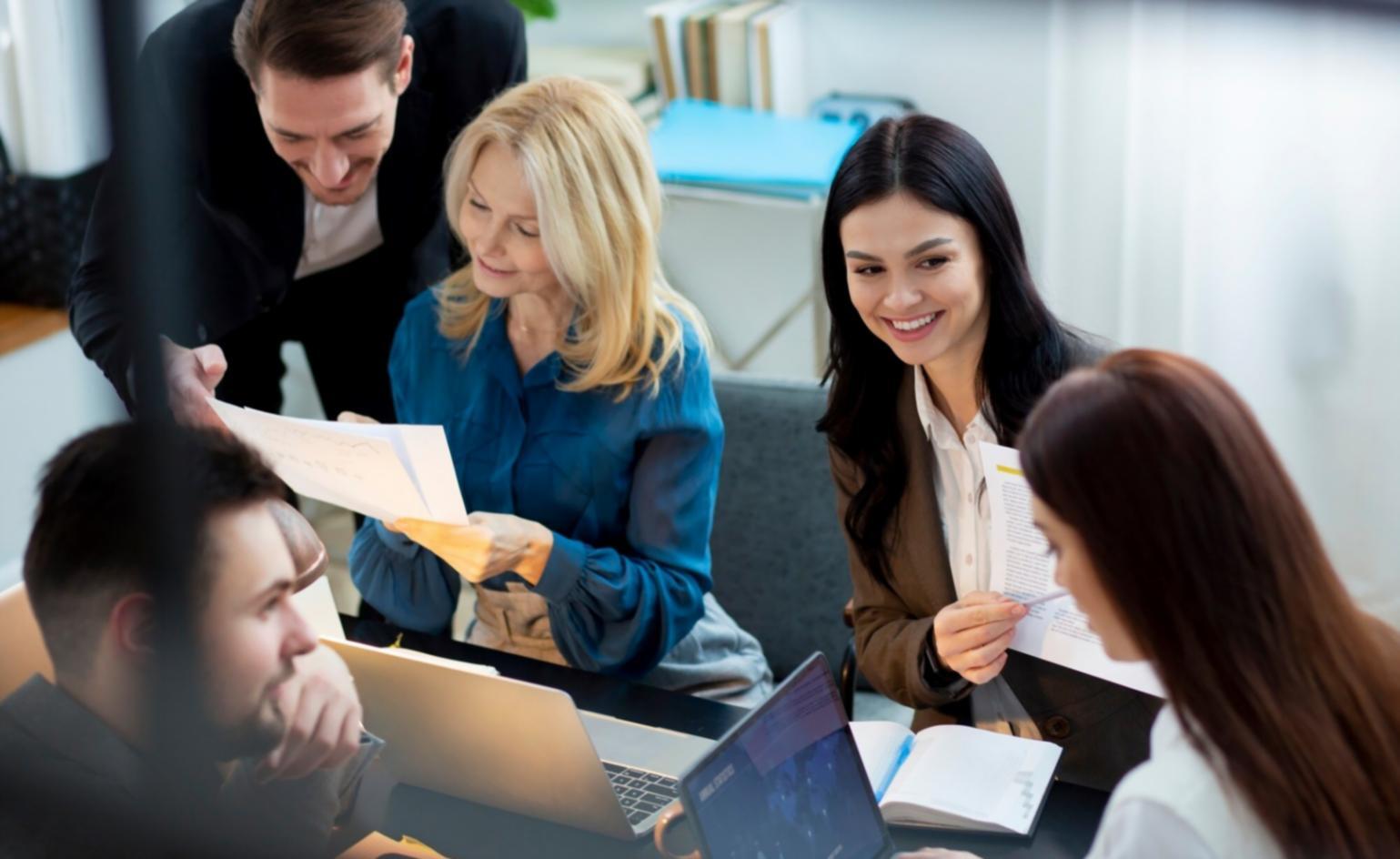 Financial planning workspace with charts and analysis tools